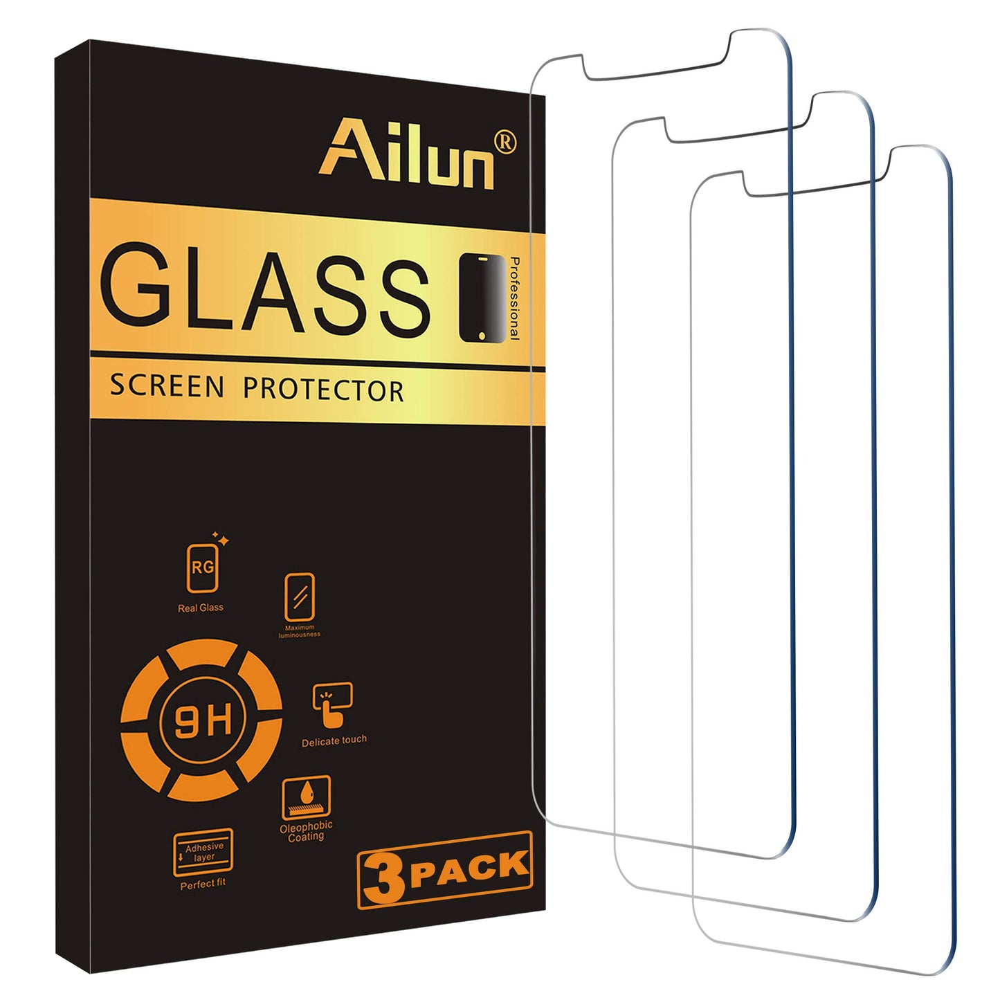 Ailun iPhone 16/15/15 Pro 6.1 Screen Protector 3-Pack