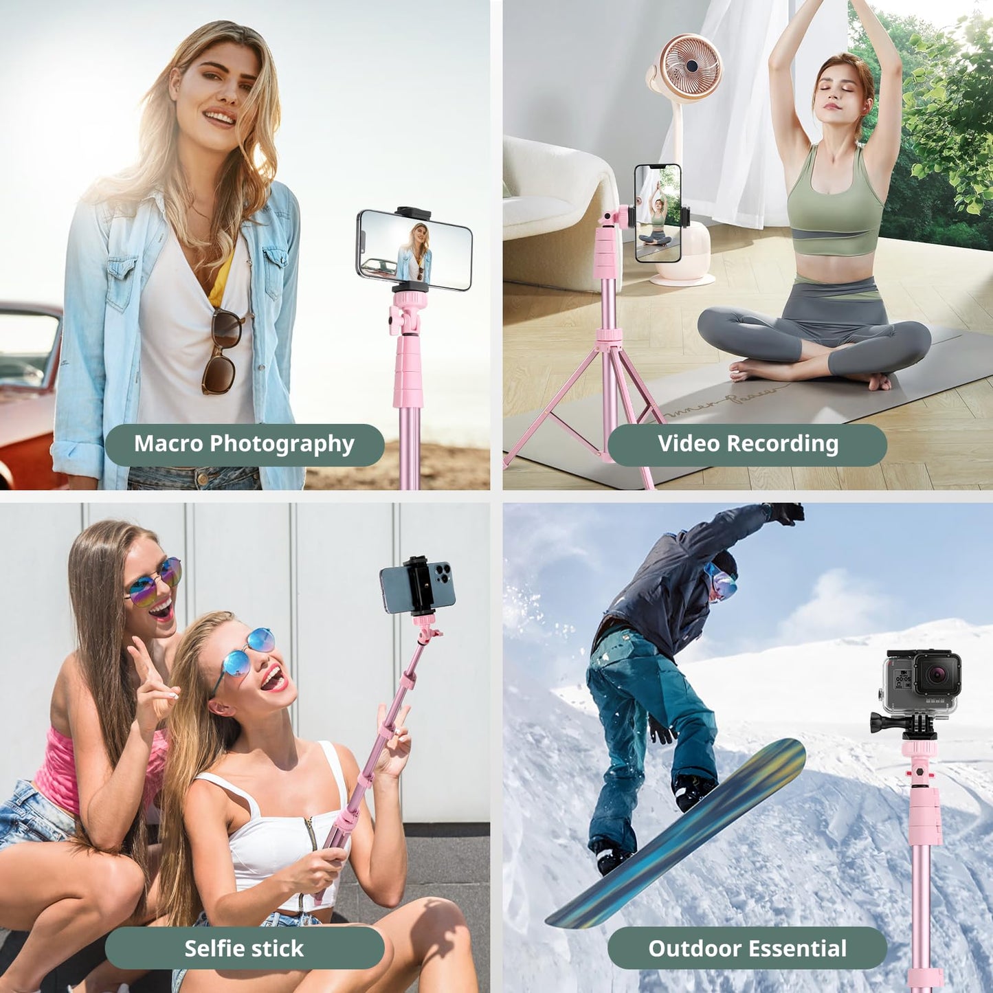 SENSYNE ProTripod: 62 Selfie Stick & Stand - Small Enterprise