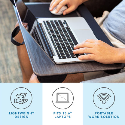 PinkComfort Lap Desk: Device Ledge & Phone Holder