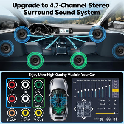 QLEDSync 7 Car Stereo: Wireless CarPlay & Android