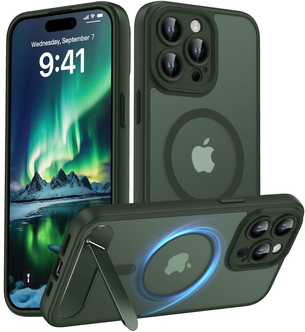 for Google Pixel 11/Pixel 11 Pro Case, Built-in Stand, Black