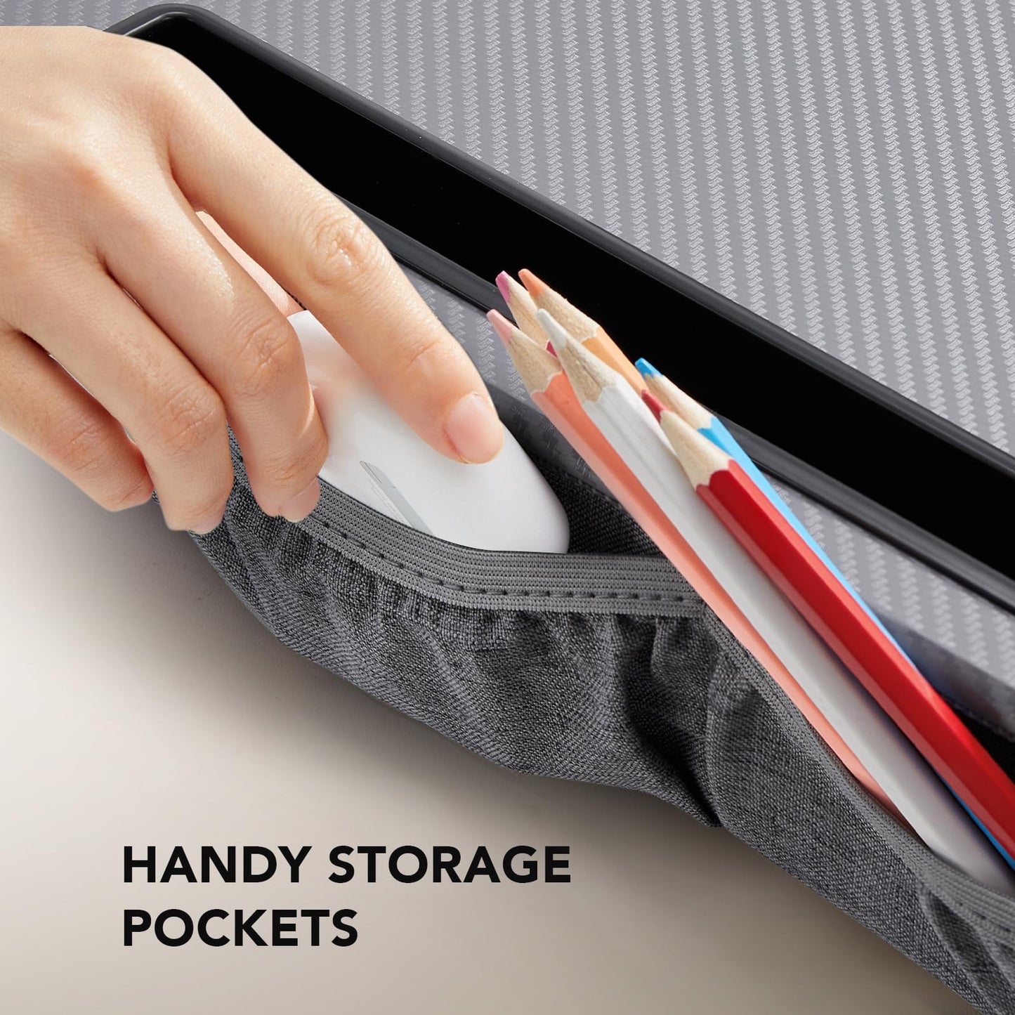 CushyLap Desk: Portable Laptop Stand & Storage