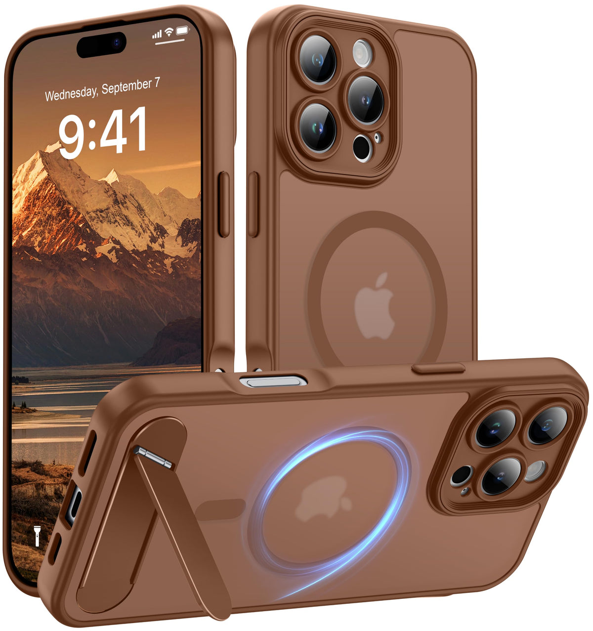 for Google Pixel 11/Pixel 11 Pro Case, Built-in Stand, Black