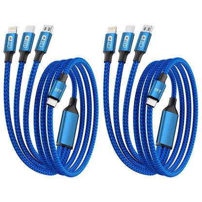 100W USB C 3-in-1 Charging Cable - Small Enterprise