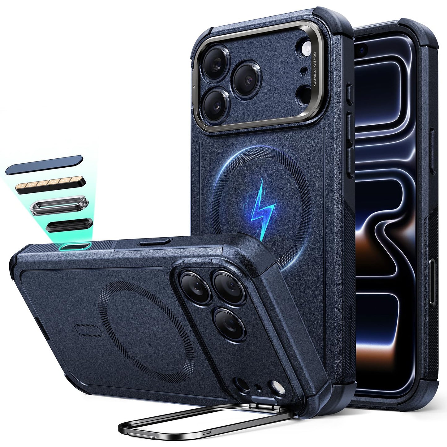 ESR Air Armor: Clear Black Military-Grade iPhone Case