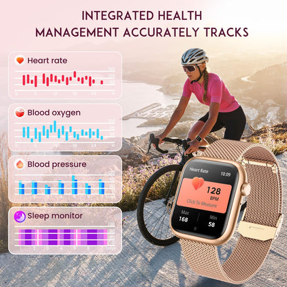 GoldFit Smartwatch: Women's Fitness Tracker & Caller - Small Enterprise