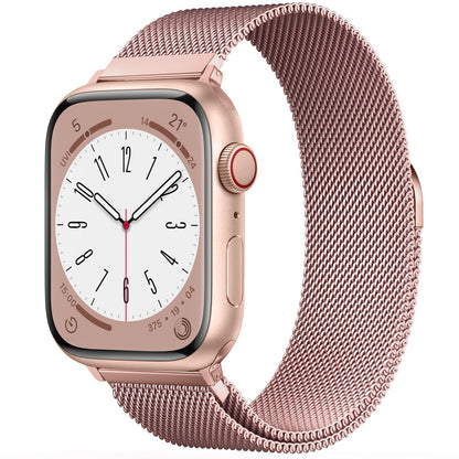 Original Stainless Steel Loop for Apple Watch Band 38mm 40mm 41mm 42mm 44mm 45mm 49mm, Magnetic Clasp Replacement Bands for iwatch Series Ultra SE 8 7 6 5 4 3 2 1, Women & Men Watch Strap for Apple