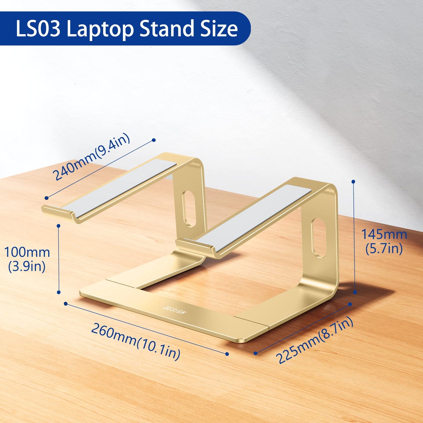 ElevatePro Aluminum Laptop Stand - Ergonomic & Stylish