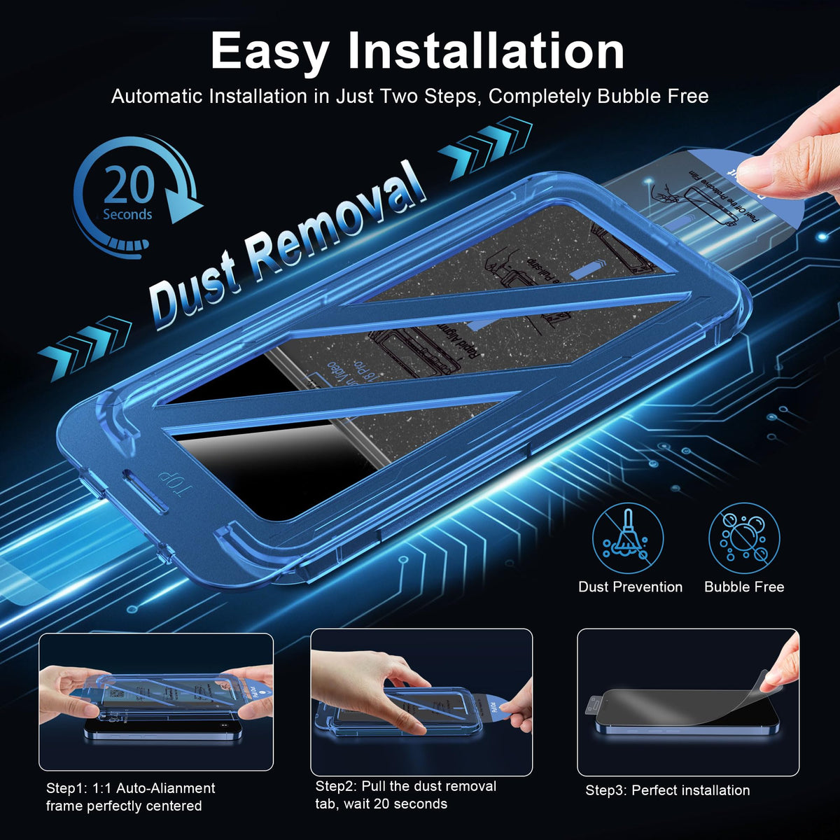 QHOHQ [2+2 Pack Tempered Glass Screen Protector for iPad Pro 11 2022/2021/2020 (4th/3rd/2nd Generation) with Camera Lens Protector, Ultra HD, Anti-Scratch, Designed for Face ID＆Apple Pencil