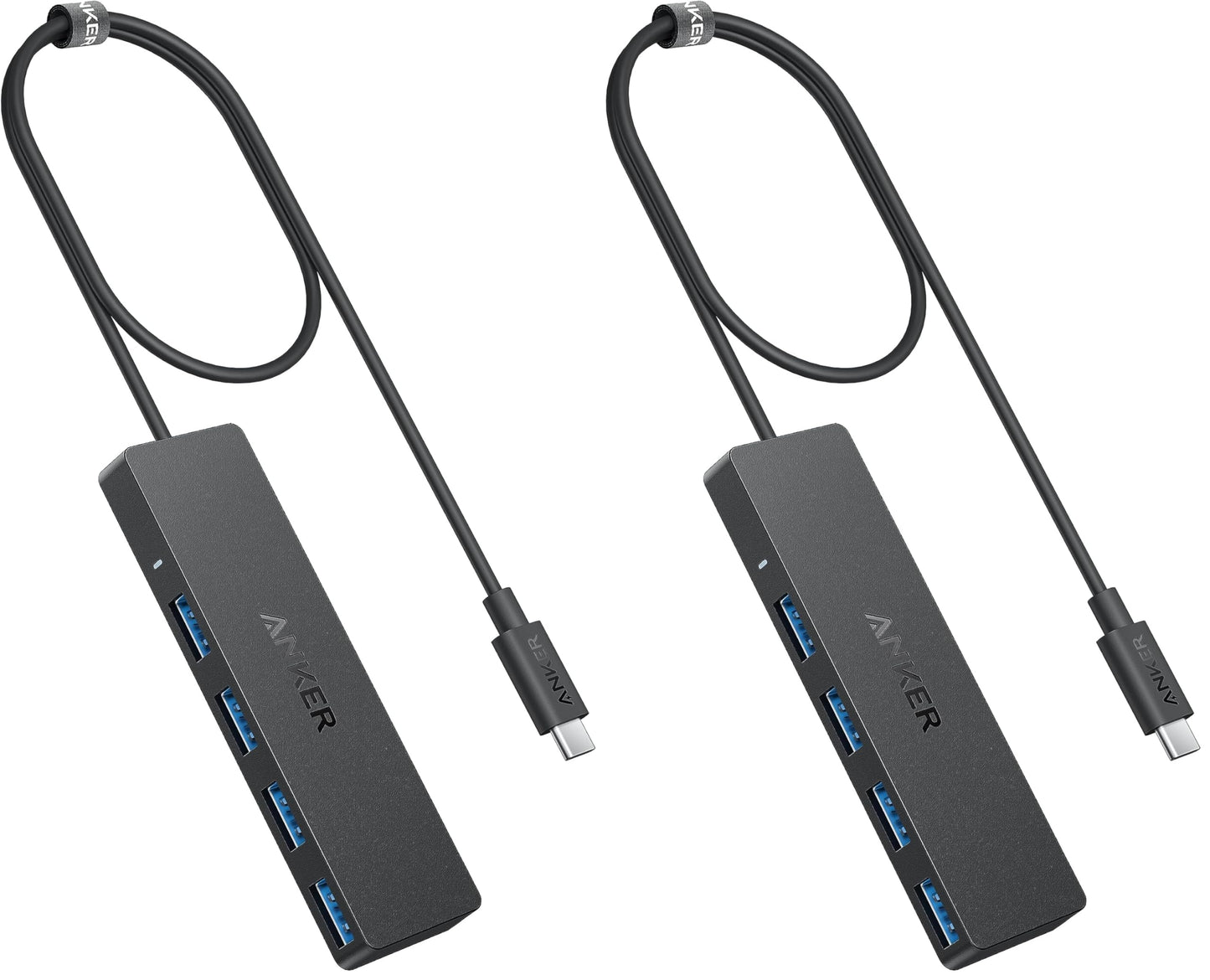 Anker USB Hub 4 Ports, Multiple USB 3.0 Hub, USB Splitter for Laptop, Extender for A Port Laptop, PC, Desktop and More [Charging Not Supported](2ft USB-A)