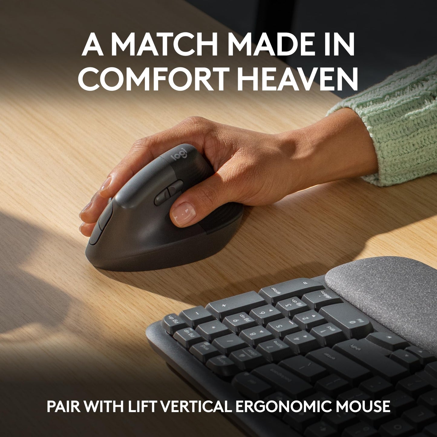 WaveEase Wireless Ergokey by Logitech