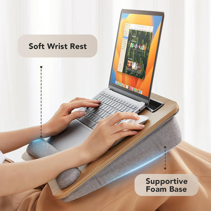 CushyLap Desk: Portable Laptop Stand & Storage