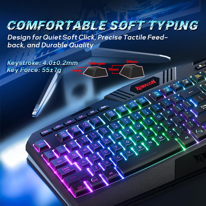 Redragon Elite RGB Combo: S101 Keyboard & M601 Mouse