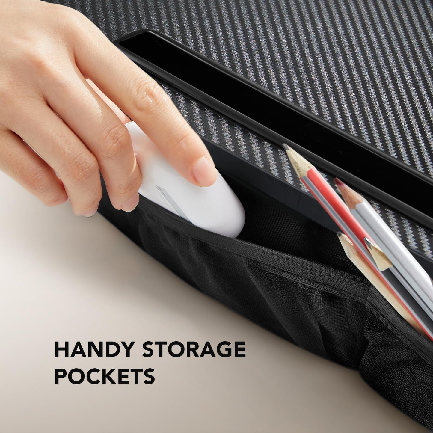 CushyLap Desk: Portable Laptop Stand & Storage