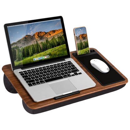 PinkComfort Lap Desk: Device Ledge & Phone Holder