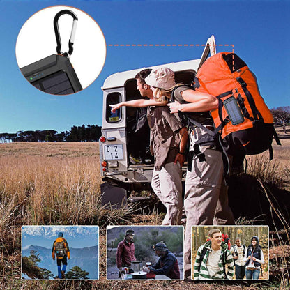 Solar Power Bank 20000mAh with 4 Cables & Flashlights