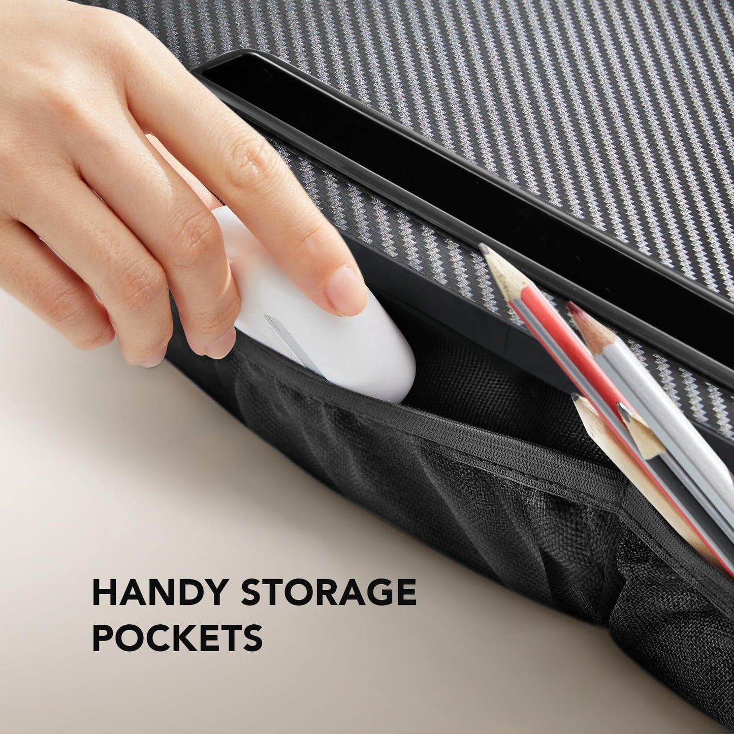 CushyLap Desk: Portable Laptop Stand & Storage