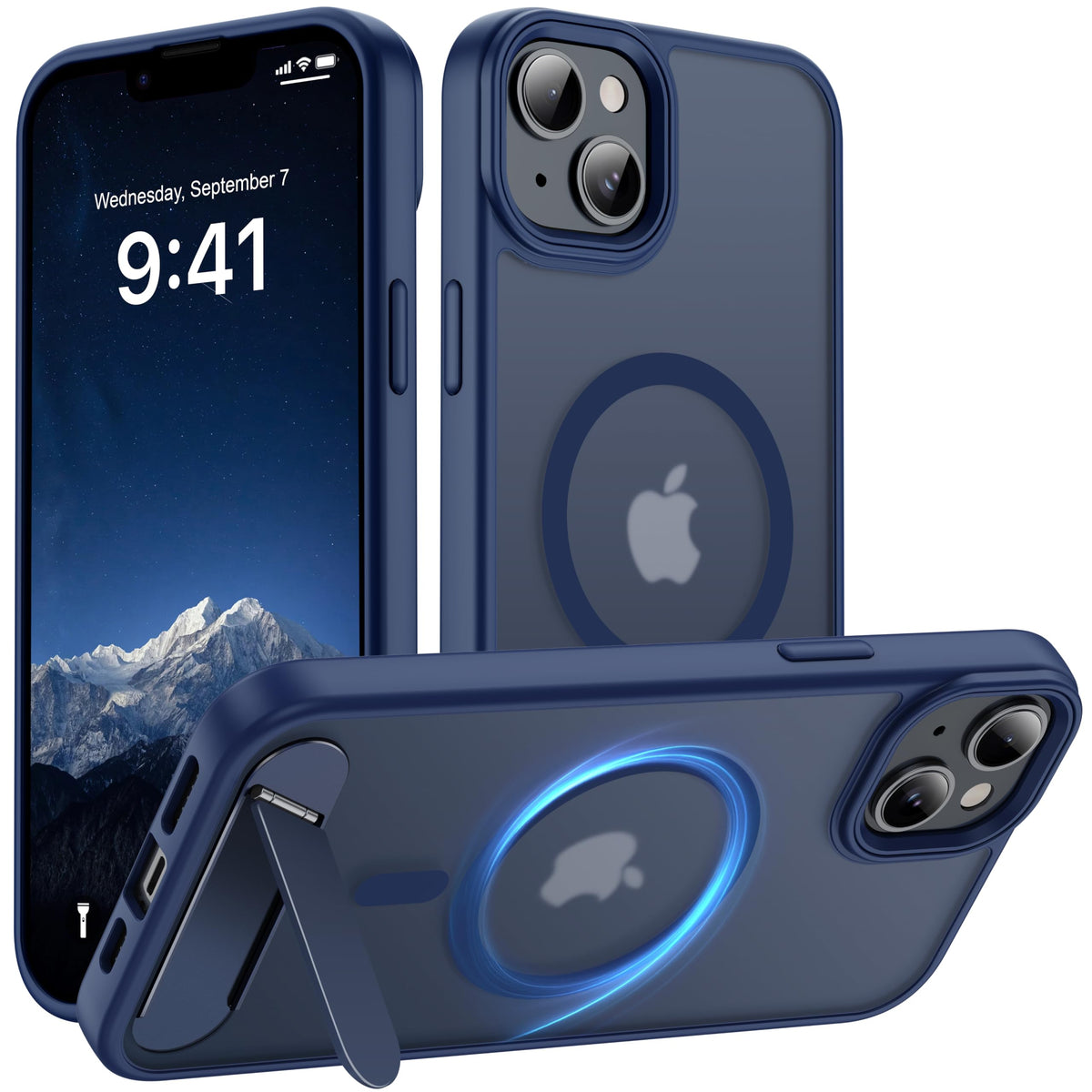 for Google Pixel 11/Pixel 11 Pro Case, Built-in Stand, Black