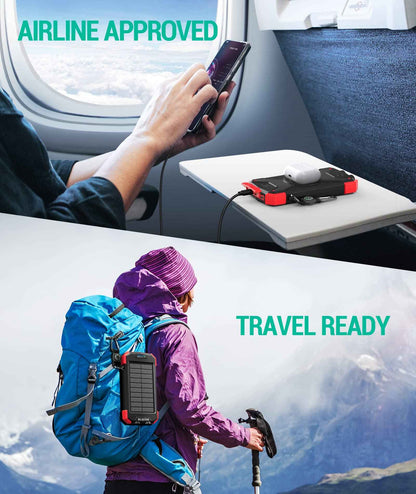 BLAVOR Solar Power Bank 10,000mAh Wireless Charger