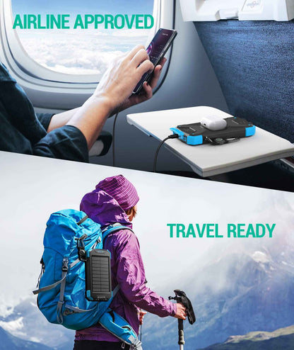 BLAVOR Solar Power Bank 10,000mAh Wireless Charger