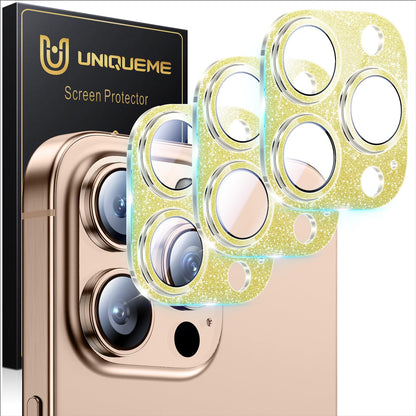 UniqueMe for 3 Pack iPhone 16 Pro/iPhone 16 Pro Max Camera Lens Protector