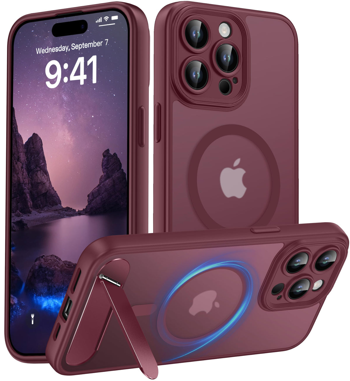 for Google Pixel 11/Pixel 11 Pro Case, Built-in Stand, Black