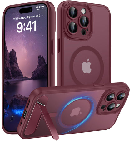for Google Pixel 11/Pixel 11 Pro Case, Built-in Stand, Black