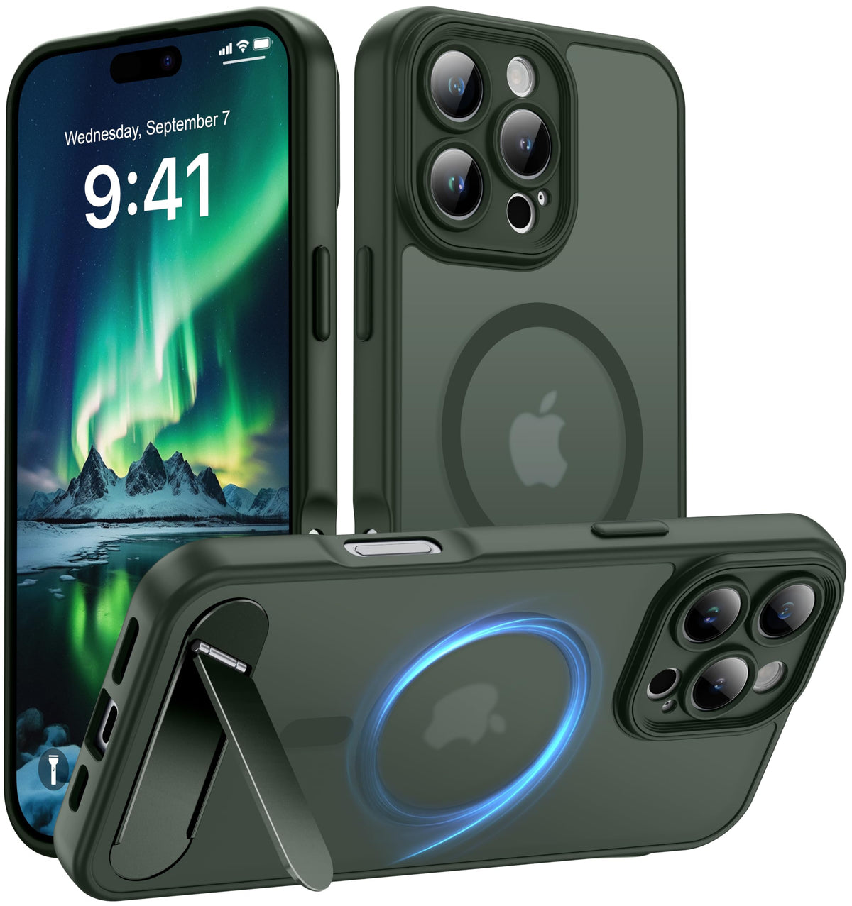 for Google Pixel 11/Pixel 11 Pro Case, Built-in Stand, Black
