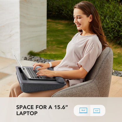 CushyLap Desk: Portable Laptop Stand & Storage