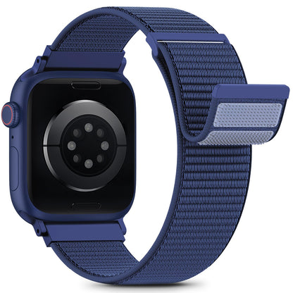 Nylon Loop Sport Band Compatible with Apple Watch Bands 44mm 45mm 46mm 49mm 42mm for Women Men, iWatch Wrist Straps for Ultra 3 2, Se, Series 11 10 9 8 7, Breathable, Soft Band Ideal for Outdoor