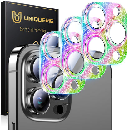 UniqueMe for 3 Pack iPhone 16 Pro/iPhone 16 Pro Max Camera Lens Protector