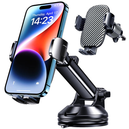 Qifutan Cell Phone Holder for Car Mount Car Vent Phone Mount, 360° Rotatable, Hands-Free Air Vent Holder for iPhone Smartphones Camera Mounts(4-7 Inch)