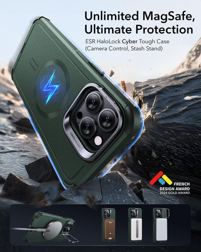 ESR Air Armor: Clear Black Military-Grade iPhone Case