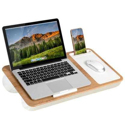 PinkComfort Lap Desk: Device Ledge & Phone Holder