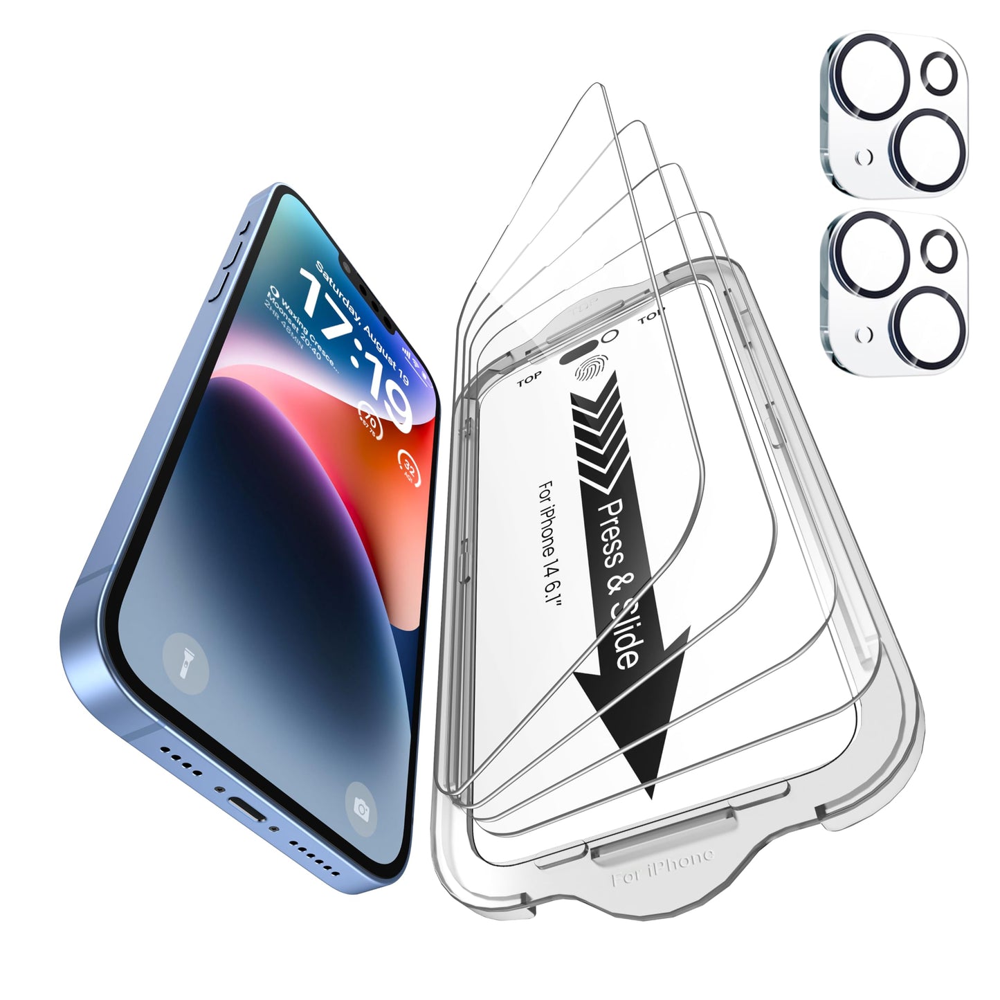 iPhone 13 4-Pack Privacy Glass Shield - Military Grade - Small Enterprise