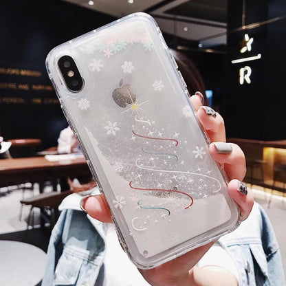 Compatible with Apple , Snowflakes Sands Mobile Shell Christmas - Small Enterprise