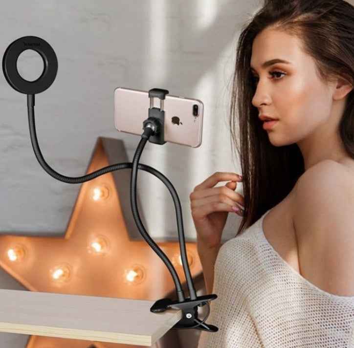 LED Selfie Ring Light with Adjustable 8cm Stand