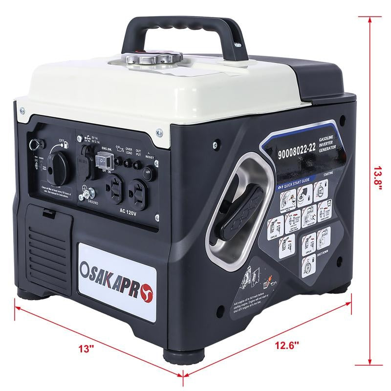 Quiet 1200W Portable Generator - Lightweight & Efficient