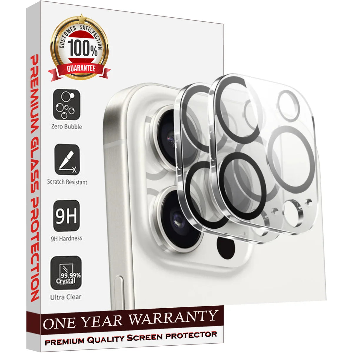 [ 2 Pack ]  Camera Lens Protector for Iphone 12 Pro Max, Scratch Resistant, Easy Installation