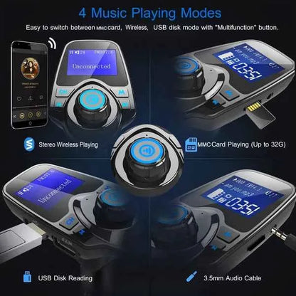 Car Wireless FM Transmitter MP3 Player & USB Charger