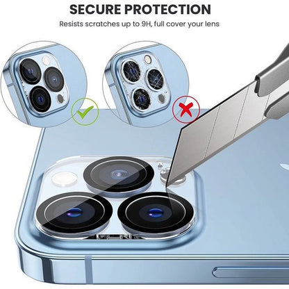 Tempered Glass Screen Protector for Iphone 13 Pro Max, 3 Tempered Glass with 3 Camera Glass Lens Cover Flim [Case Friendly][Scratch-Resistant]