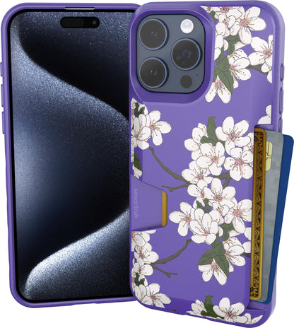 Smartish iPhone 18 Pro/17 Pro Wallet Case, Wallet Slayer V1, Cherry Blossom