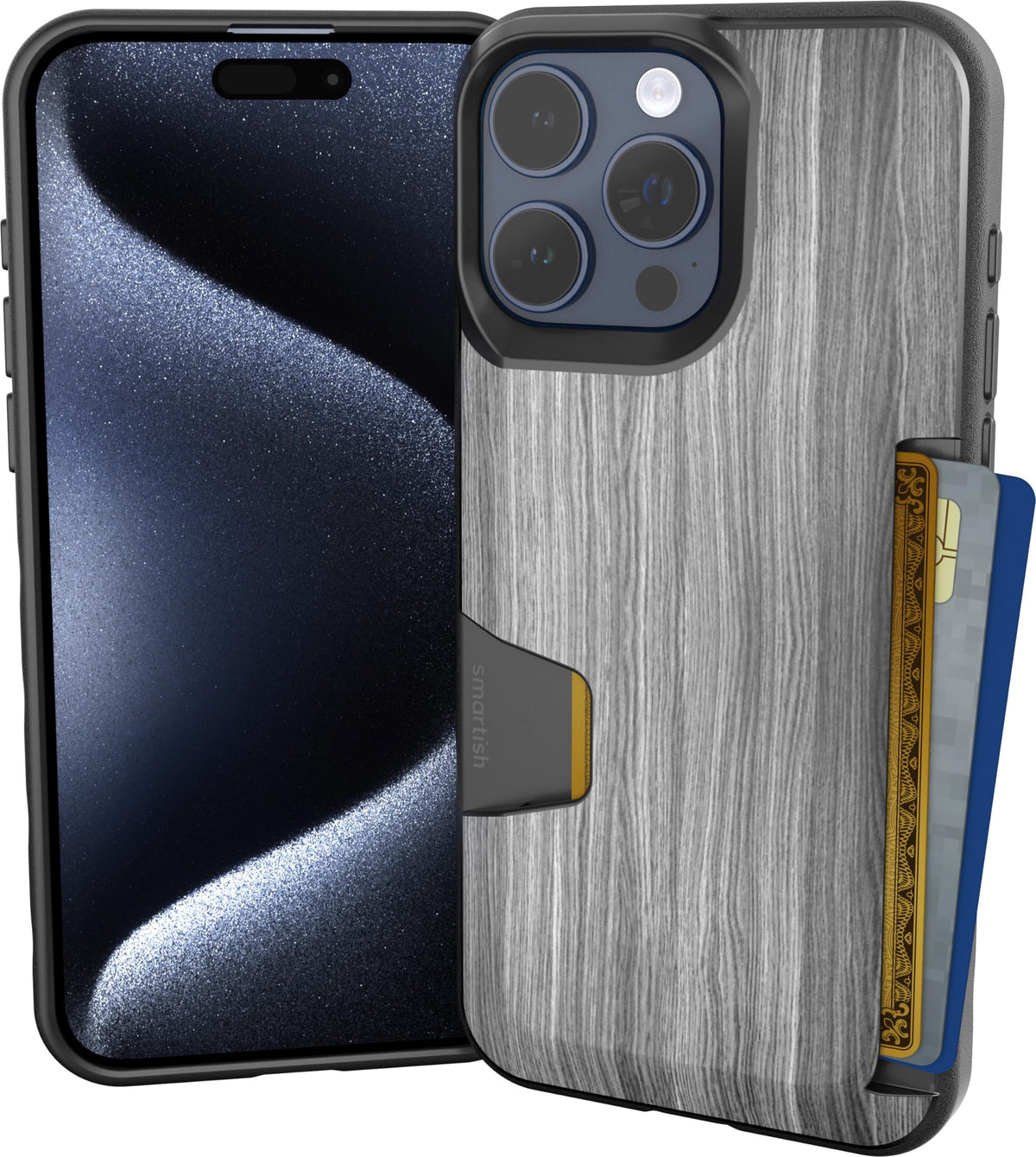 Smartish iPhone 18 Pro/17 Pro Wallet Case, Wallet Slayer V1, Cherry Blossom