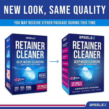 BrightBite Tablets: 3-Minute Retainer & Denture Cleanser