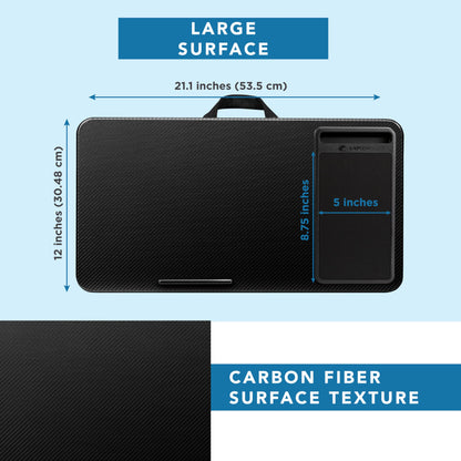 PinkComfort Lap Desk: Device Ledge & Phone Holder