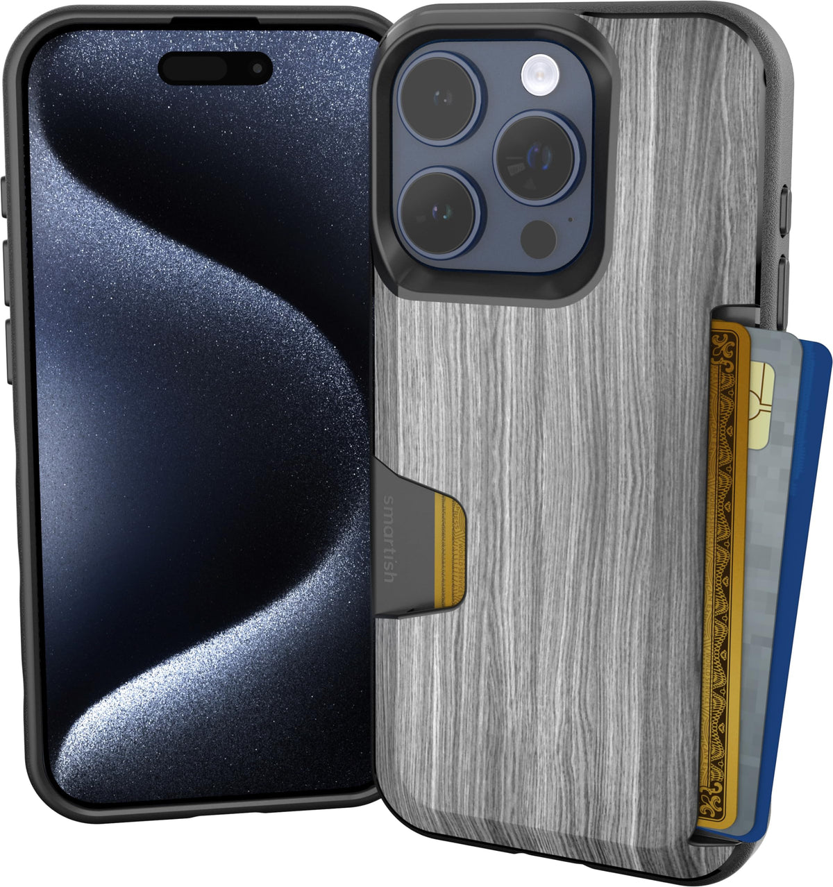 Smartish iPhone 18 Pro/17 Pro Wallet Case, Wallet Slayer V1, Cherry Blossom