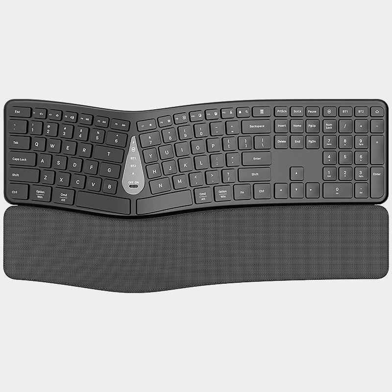 Dual-mode Ergonomic Key Mouse Suit With Wrist Rest Mute Rechargeable Keyboard