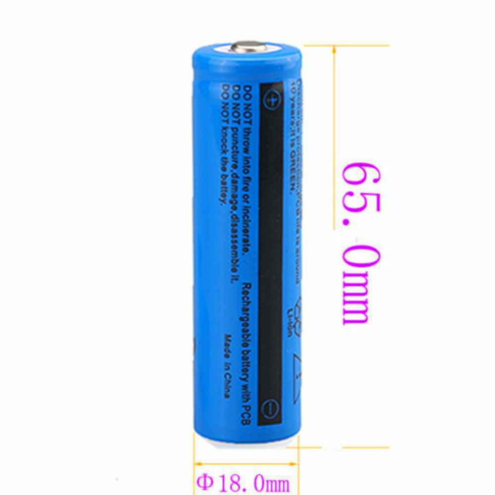 10Pcs 18650 3.7V Rechargeable Li-ion Batteries