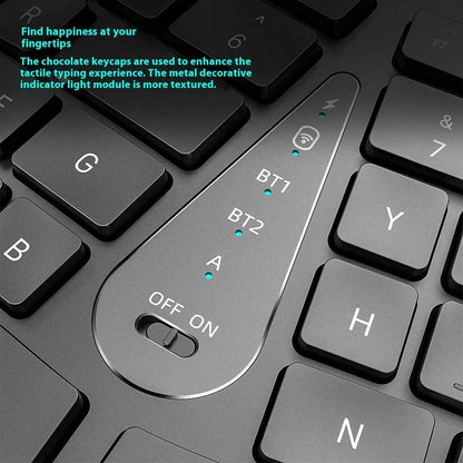 Dual-mode Ergonomic Key Mouse Suit With Wrist Rest Mute Rechargeable Keyboard