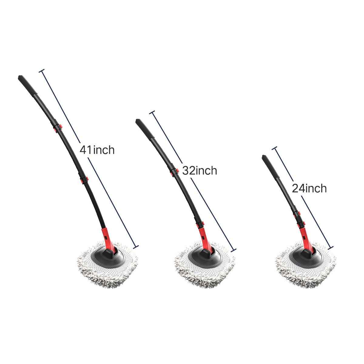 Portable 41 Car Wash Mop with Soft Brush & 10m Hose